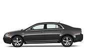 AUT 44 IZ0174 01
2009 Chevrolet Malibu Hybrid Gray Profile View Studio