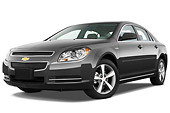 AUT 44 IZ0178 01
2009 Chevrolet Malibu Hybrid Gray 3/4 Front View Studio