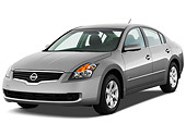 AUT 44 IZ0184 01
2009 Nissan Altima Hybrid Gray 3/4 Front View Studio