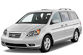 AUT 44 IZ0200 01
2010 Honda Odyssey Touring Silver 3/4 Front View Studio
