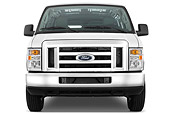 AUT 44 IZ0213 01
2013 Ford E-150 Cargo Van White Front View Studio