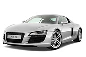 AUT 44 IZ0224 01
2011 Audi R8 V8 FSI Silver 3/4 Front View Studio