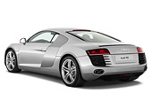 AUT 44 IZ0225 01
2011 Audi R8 V8 FSI Silver 3/4 Rear View Studio