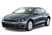 AUT 44 IZ0286 01
2013 VW Scirocco Blue 3/4 Front View Studio