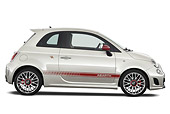 AUT 44 IZ0301 01
2013 Fiat 500 Abarth White Profile View Studio