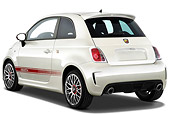 AUT 44 IZ0305 01
2013 Fiat 500 Abarth White 3/4 Rear View Studio
