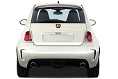 AUT 44 IZ0306 01
2013 Fiat 500 Abarth White Rear View Studio