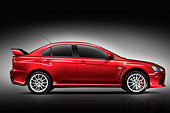 AUT 44 IZ0311 01
2009 Mitsubishi Lancer Evolution Red Profile View Studio