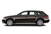 AUT 44 IZ0315 01
2009 Audi A4 Allroad Quattro 2.0 TDI Dark Brown Profile View On White Seamless