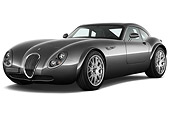 AUT 44 IZ0334 01
2010 Wiesmann MF4 GT Coupe Silver 3/4 Front View On White Seamless