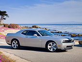 AUT 44 RK0065 01
2009 Dodge Challenger SRT8 Silver 3/4 Front View By Ocean