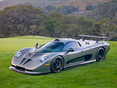 AUT 44 RK0097 01
2009 IAD/Mosler MT900 GTR Gray 3/4 Front View On Grass