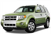 AUT 44 IZ0024 01
2010 Ford Escape Hybrid Green 3/4 Front View Studio