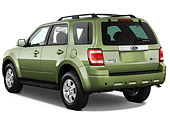 AUT 44 IZ0026 01
2010 Ford Escape Hybrid Green 3/4 Rear View Studio