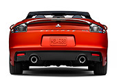 AUT 44 IZ0040 01
2009 Mitsubishi Eclipse GT Spyder Red Rear View Studio
