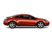 AUT 44 IZ0050 01
2009 Mitsubishi Eclipse GS Coupe Red Profile View Studio
