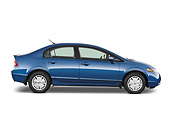AUT 44 IZ0059 01
2011 Honda Civic Hybrid Blue Profile View Studio