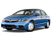 AUT 44 IZ0061 01
2011 Honda Civic Hybrid Blue 3/4 Front View Studio