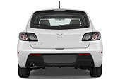 AUT 44 IZ0073 01
2009 Mazda Mazda3 5-Door Sport White Rear View Studio