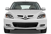 AUT 44 IZ0074 01
2009 Mazda Mazda3 5-Door Sport White Front View Studio