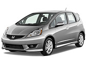 AUT 44 IZ0077 01
2010 Honda Fit Sport Silver 3/4 Front Studio