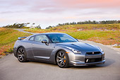 AUT 44 RK0002 01
2009 Nissan GT-R Gray 3/4 Front View By Hills