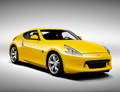 AUT 44 RK0042 01
2009 Nissan 370Z Coupe Yellow 3/4 Front View Studio