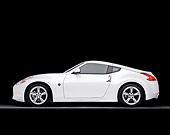 AUT 44 RK0045 01
2009 Nissan 370Z Coupe White Profile View Studio