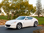 AUT 44 RK0053 01
2009 Nissan 370Z Coupe White 3/4 Front View On Street