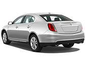 AUT 45 IZ0030 01
2012 Lincoln MKS Silver 3/4 Rear View Studio