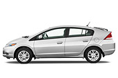 AUT 45 IZ0033 01
2011 Honda Insight Silver Profile View Studio