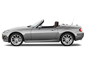 AUT 45 IZ0042 01
2010 Mazda Miata MX-5 Convertible Silver Profile View Studio