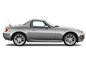 AUT 45 IZ0043 01
2010 Mazda Miata MX-5 Convertible Silver Profile View Studio