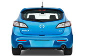 AUT 45 IZ0058 01
2011 Mazda Mazda3 5-Door Grand Touring Blue Rear View Studio