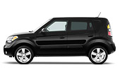 AUT 45 IZ0060 01
2011 Kia Soul Black Profile View Studio