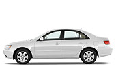 AUT 45 IZ0073 01
2010 Hyundai Sonata GLS White Profile View Studio