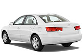AUT 45 IZ0076 01
2010 Hyundai Sonata GLS White 3/4 Rear View Studio