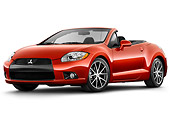 AUT 45 IZ0081 01
2010 Mitsubishi Eclipse Spyder Red 3/4 Front View Studio