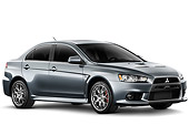 AUT 45 IZ0083 01
2010 Mitsubishi Lancer Evolution Gray 3/4 Front View Studio