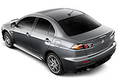 AUT 45 IZ0087 01
2010 Mitsubishi Lancer Evolution Gray 3/4 Rear View Studio