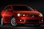 AUT 45 IZ0090 01
2010 Mitsubishi Lancer GTS Red 3/4 Front View Studio