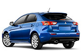 AUT 45 IZ0094 01
2010 Mitsubishi Lancer Sportback Blue 3/4 Rear View Studio