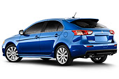 AUT 45 IZ0096 01
2010 Mitsubishi Lancer Sportback Blue 3/4 Rear View Studio