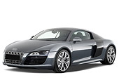 AUT 45 IZ0139 01
2011 Audi R8 5.2 V10 FSI Gray 3/4 Front View Studio