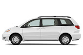 AUT 45 IZ0145 01
2010 Toyota Sienna Minivan White Profile Studio