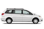 AUT 45 IZ0146 01
2010 Toyota Sienna Minivan White Profile Studio