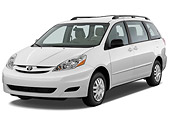 AUT 45 IZ0147 01
2010 Toyota Sienna Minivan White 3/4 Front View Studio
