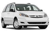 AUT 45 IZ0148 01
2010 Toyota Sienna Minivan White 3/4 Front View Studio