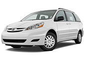 AUT 45 IZ0149 01
2010 Toyota Sienna Minivan White 3/4 Front View Studio