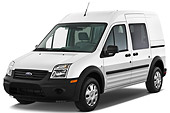 AUT 45 IZ0155 01
2013 Ford Transit XL Wagon White 3/4 Front View On White Seamless